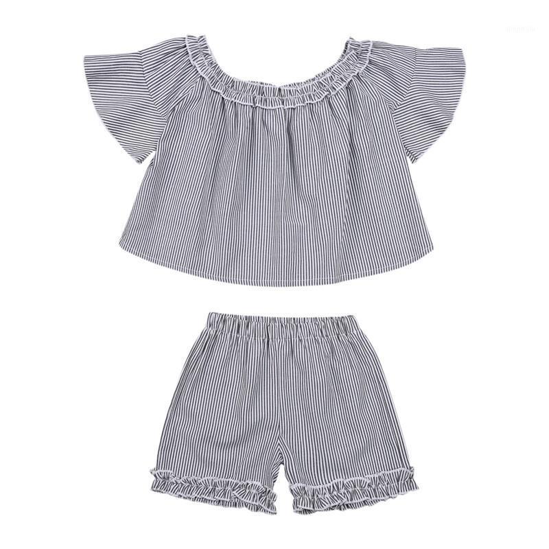 2Pieces Kids Summer Casual Suit Set Baby Girls Striped Round Collar Short Sleeve Pullover Tops Pants For Gray Clothing Sets, White
2Pieces Kids Summer Casual Suit Set Baby Girls Striped Round Collar Short Sleeve Pullover Tops Pants For Gray Clothing Sets, White