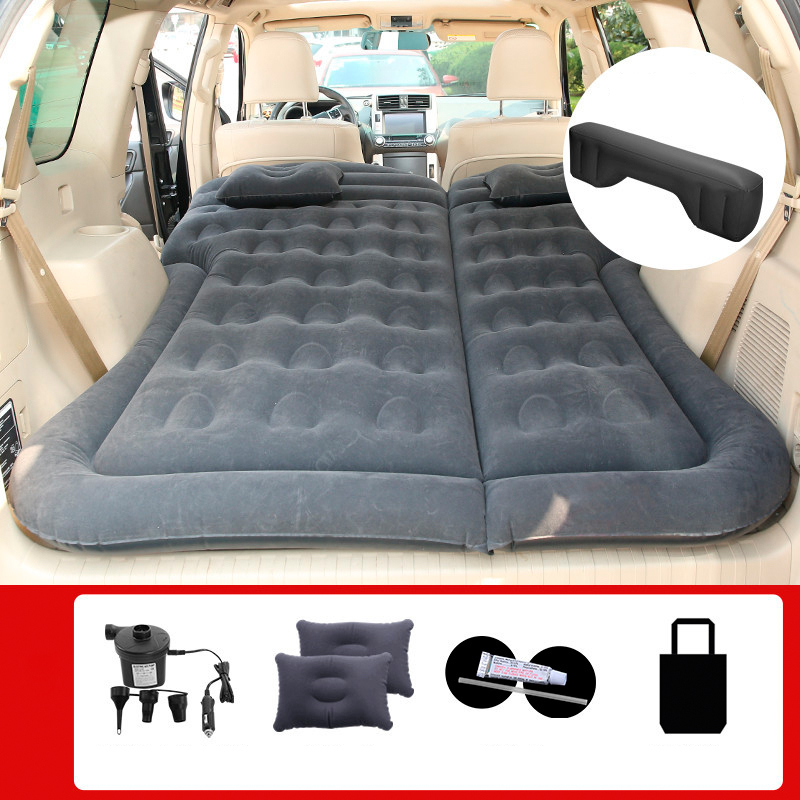 Car Air Inflatable Travel Mattress Bed Universal SUV Auto Sleeping Pad for Rear Seat Multi functional Sofa Pillow Outdoor Camping Mat Cushion