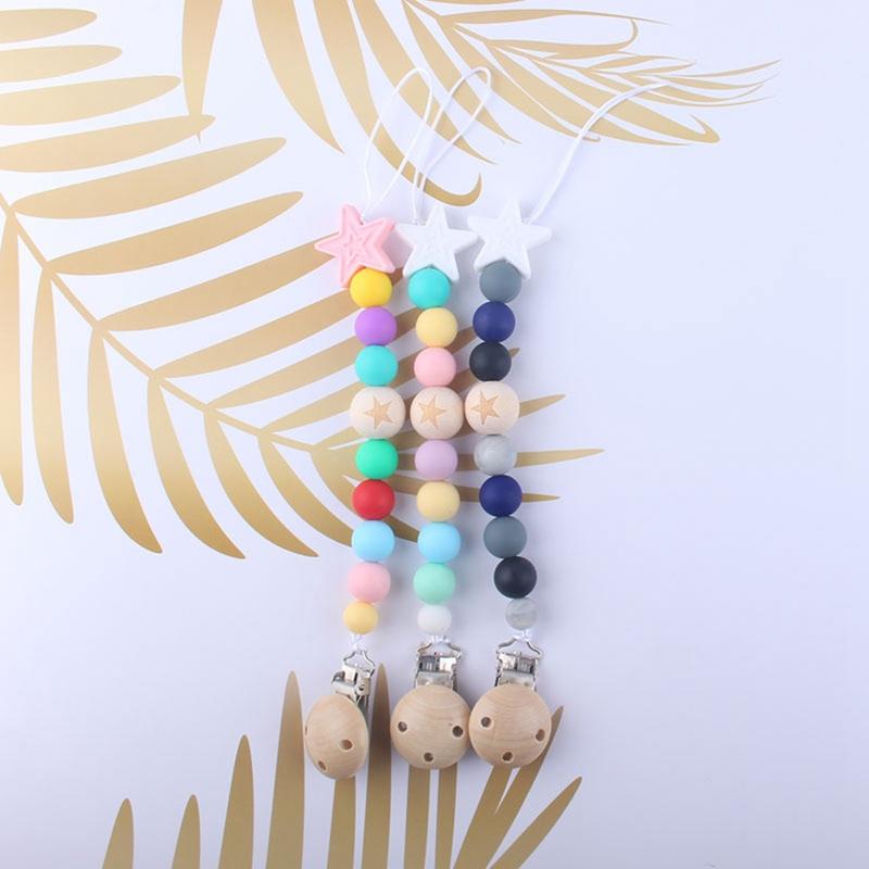 Pacifiers# Infant Nipple Appease Soother Chain Clips Silicone Clip Baby Pacifier Dummy Holder Bite Bead
Pacifiers# Infant Nipple Appease Soother Chain Clips Silicone Clip Baby Pacifier Dummy Holder Bite Bead
