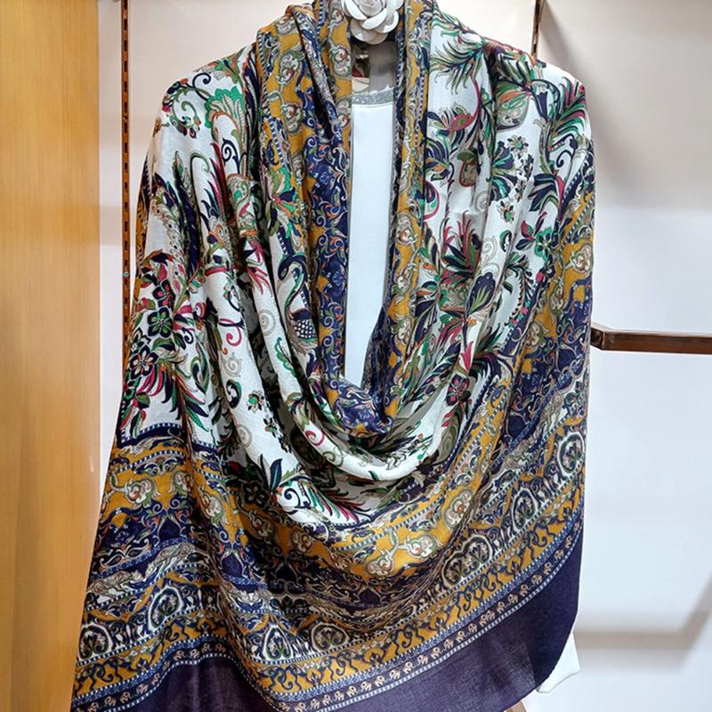 Scarves High-end Elegant Women's Vintage Phoenix Flower Exquisite Print Quality Cashmere Thin Warm Comfort Scarf Shawls
Scarves High-end Elegant Women's Vintage Phoenix Flower Exquisite Print Quality Cashmere Thin Warm Comfort Scarf Shawls