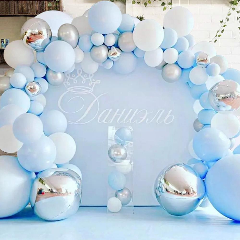 141pcs Blue Silver Macaron Metal Balloon Garland Arch Event Party Foil Balons Weding Baby Shower Birthday Party Decor Kids Adult C0414
141pcs Blue Silver Macaron Metal Balloon Garland Arch Event Party Foil Balons Weding Baby Shower Birthday Party Decor Kids Adult C0414