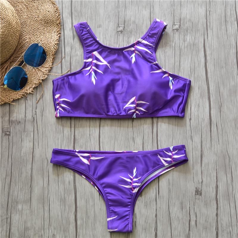 Women' Swimwear 2021 Sexy Push Up Bikini Set Purple Print Swimming Suits Split Beach Wear High Quality Brazilian, As picture
Women' Swimwear 2021 Sexy Push Up Bikini Set Purple Print Swimming Suits Split Beach Wear High Quality Brazilian, As picture