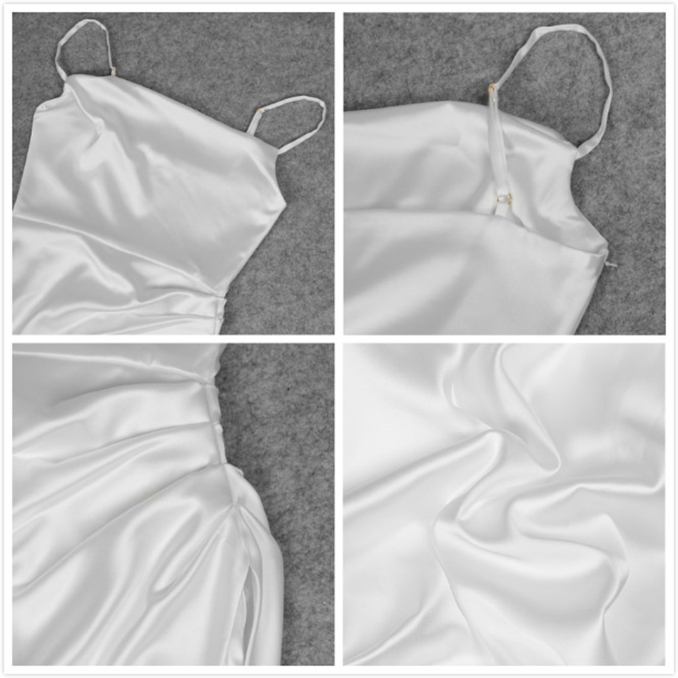 Free Burgundy Satin Dress Sexy Spaghetti Strap Sleeveless Bodycon Draping Club Runway Party Vestidos 210524