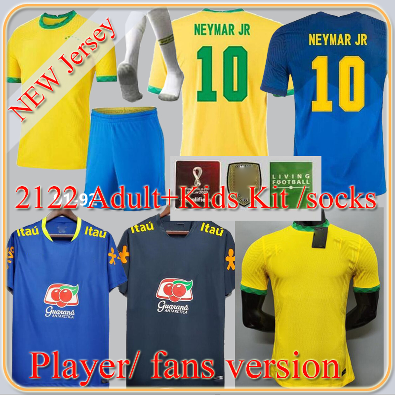 2021 BRASIL soccer jerseys NERES COUTINHO brazilS football shirt set JESUS 20 21 MARCELO Camiseta de futbol men kids kit uniforms, Black;yellow
2021 BRASIL soccer jerseys NERES COUTINHO brazilS football shirt set JESUS 20 21 MARCELO Camiseta de futbol men kids kit uniforms, Black;yellow
