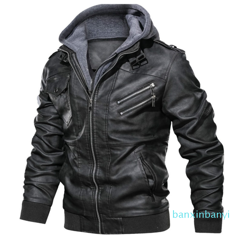 Mens Fashion Leather Jackets Hooded Autumn Winter PU Jacket Street Style Clothing Long Sleeve Tops Zipper Men' Outerwear Coats 2020 New, Brown
Mens Fashion Leather Jackets Hooded Autumn Winter PU Jacket Street Style Clothing Long Sleeve Tops Zipper Men' Outerwear Coats 2020 New, Brown