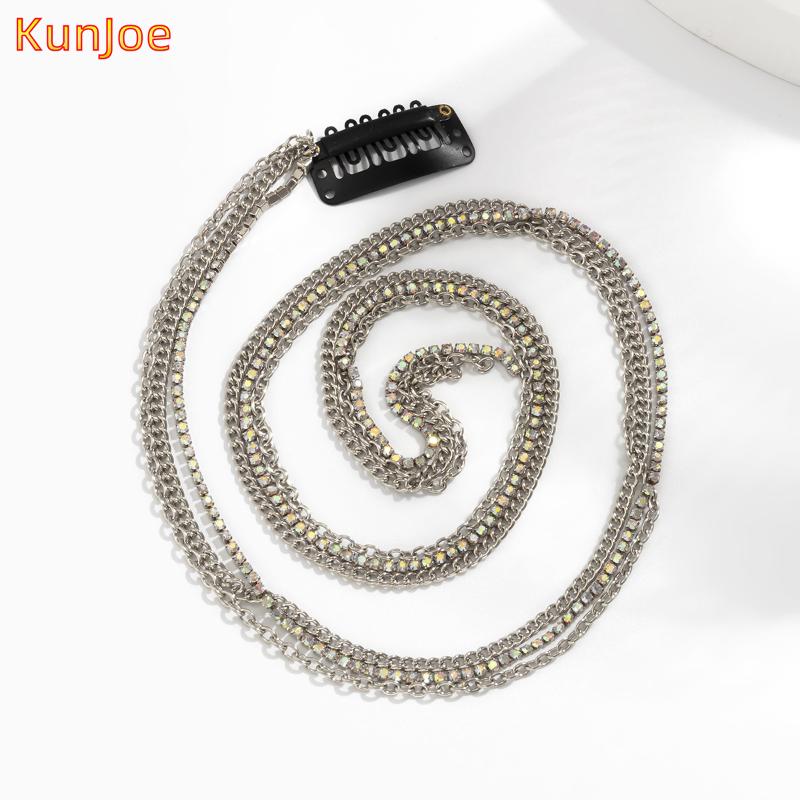 Hair Clips & Barrettes KunJoe Fashion Simple Chain Jewelry Silver Color Shiny Rhinestone Accessories For Women Wedding Bridal Hairband, Golden;silver
Hair Clips & Barrettes KunJoe Fashion Simple Chain Jewelry Silver Color Shiny Rhinestone Accessories For Women Wedding Bridal Hairband, Golden;silver