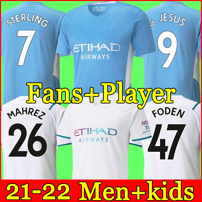 2021 2022 Manchester soccer jersey 21 22 G. JESUS CITY STERLING FERRAN DE BRUYNE KUN AGUERO football shirts MAN uniform men + kids kit, 21-22 home
2021 2022 Manchester soccer jersey 21 22 G. JESUS CITY STERLING FERRAN DE BRUYNE KUN AGUERO football shirts MAN uniform men + kids kit, 21-22 home