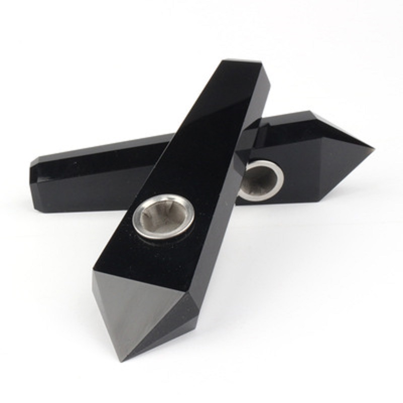 Obsidian Black Raw Crystal Quartz Smoking Pipes Energy stone Healing Wand Obelisk Tower Points Gemstone Tobacco Pipe w/gift box
Obsidian Black Raw Crystal Quartz Smoking Pipes Energy stone Healing Wand Obelisk Tower Points Gemstone Tobacco Pipe w/gift box