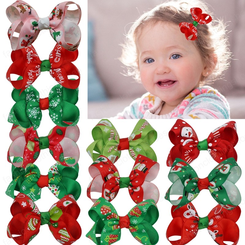 3 Inches Fashion Cartoon Pattern Bows Baby Hair Clips Cute Print Ribbon Bowknot Hairpins Children Headwear Christmas Decoration, Mixed color
3 Inches Fashion Cartoon Pattern Bows Baby Hair Clips Cute Print Ribbon Bowknot Hairpins Children Headwear Christmas Decoration, Mixed color