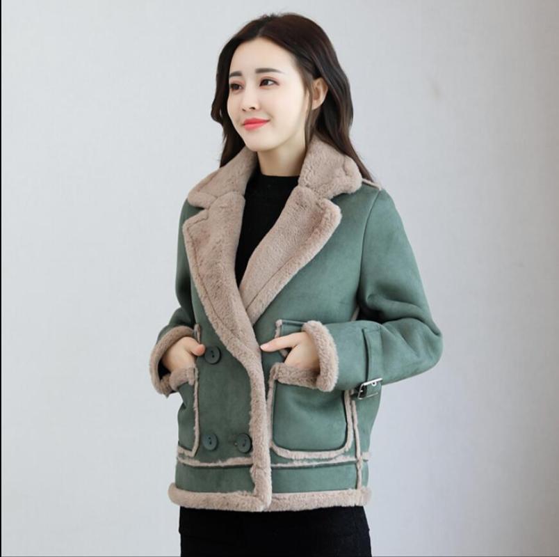 Women's Leather & Faux S-2XL Fur One Piece Short Jackets Female Autumn And Winter Korean Women Thicken Plus Velvet Suede Jacket Coat, Black
Women's Leather & Faux S-2XL Fur One Piece Short Jackets Female Autumn And Winter Korean Women Thicken Plus Velvet Suede Jacket Coat, Black