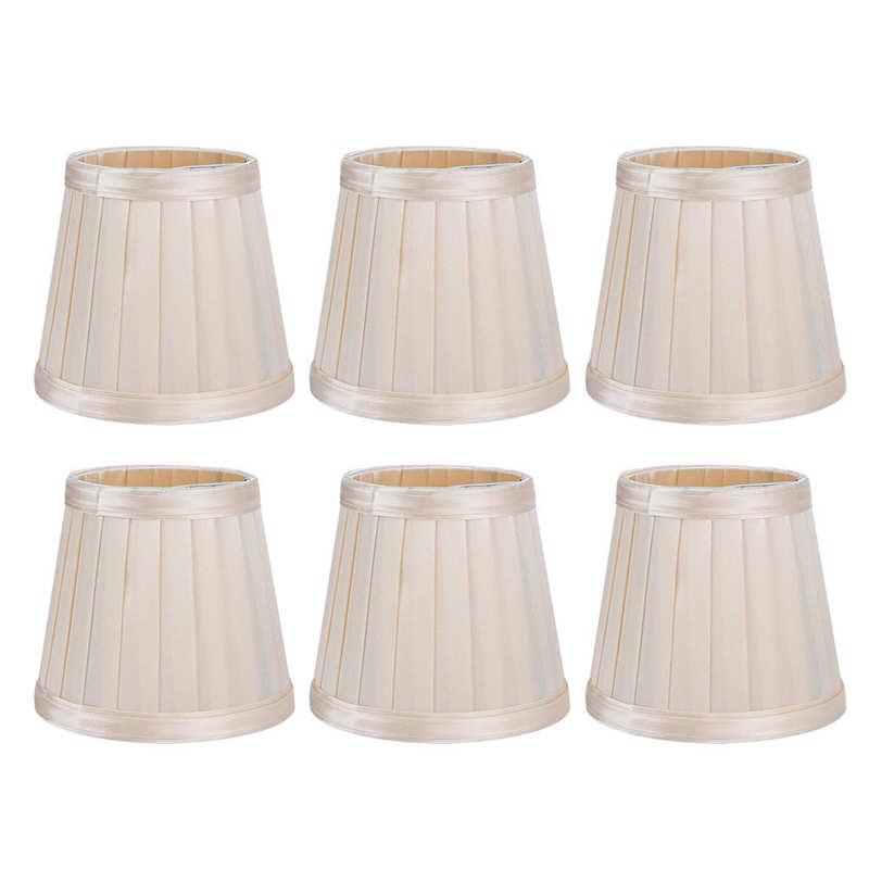 Lamp Covers & Shades 6pcs Modern Cloth Art Shade Replacement Clip-bulb Light Cover For E14 Wall Chandelier Home Decoration
Lamp Covers & Shades 6pcs Modern Cloth Art Shade Replacement Clip-bulb Light Cover For E14 Wall Chandelier Home Decoration