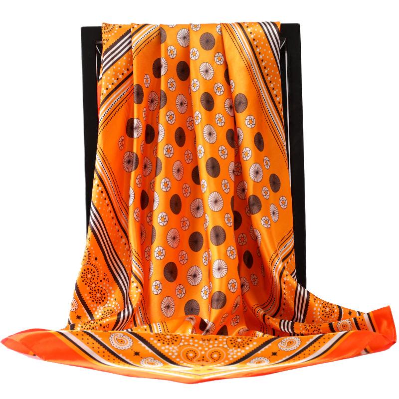 Scarves 2022 Four Seasons Big 90X90CM Kerchief Sunscreen Satin Silk Dot Square Shawls Fashion Style Print Headcloth, Blue;gray
Scarves 2022 Four Seasons Big 90X90CM Kerchief Sunscreen Satin Silk Dot Square Shawls Fashion Style Print Headcloth, Blue;gray