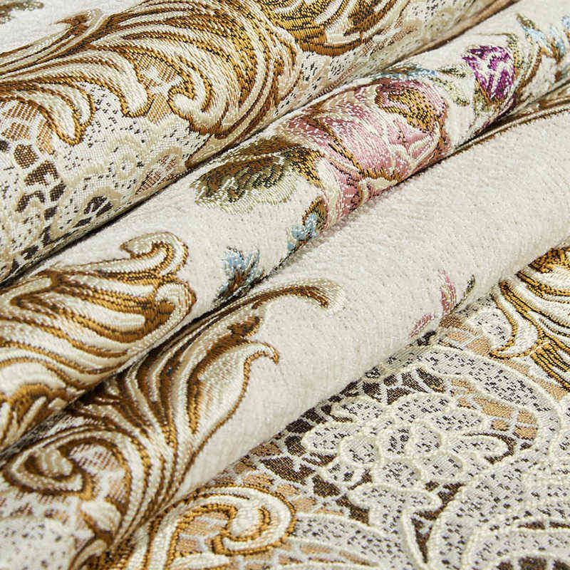 Retro Chenille Lace Sofa 1 2 3 Seater ral Leather Couch Slipcover Protector Armrest Chair Cover Anti-slip European 211102