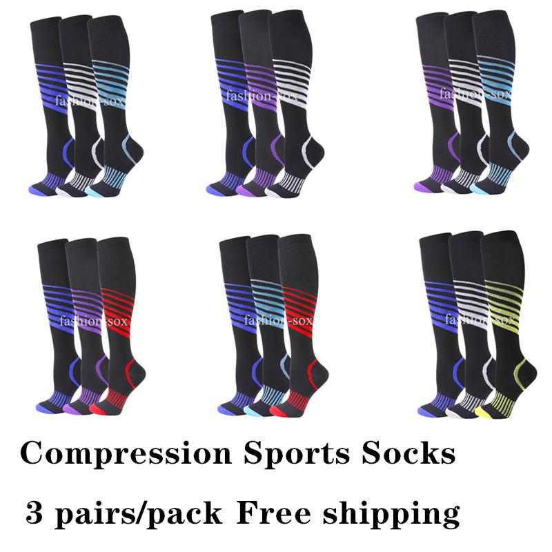 Men's Socks 3 Pairs Compression Stockings Knee High Sport Sock Soccer Non-slip Outdoor Cycling For Edema Diabetes Varicose Veins, Black
Men's Socks 3 Pairs Compression Stockings Knee High Sport Sock Soccer Non-slip Outdoor Cycling For Edema Diabetes Varicose Veins, Black