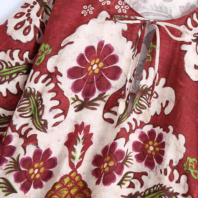 Casual Women O Neck Straight Dress Summer Fashion Ladies Chinese Style Female Linen Embossed Long Gauze 210515