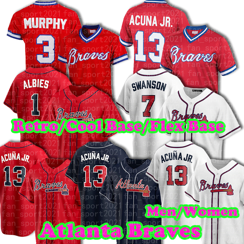 Atlanta 13 Ronald Acuna Jr. Braves Jerseys Freddie Freeman Ozzie Albies Dansby Swanson Austin Riley Max Fried Baseball Travis d'Arnaud Women, Blue;black
Atlanta 13 Ronald Acuna Jr. Braves Jerseys Freddie Freeman Ozzie Albies Dansby Swanson Austin Riley Max Fried Baseball Travis d'Arnaud Women, Blue;black