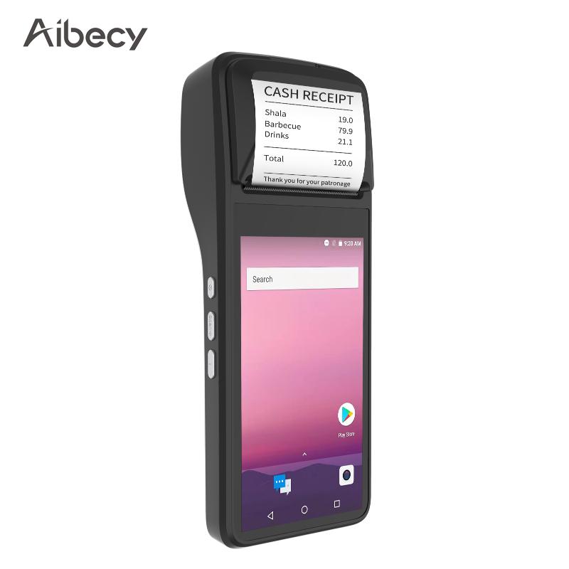 Printers Aibecy Handheld PDA Terminal Thermal Receipt Printer 58mm Android 7.0 Support 3G WiFi BT GPS OTG 1D/2D Scanning Payment
Printers Aibecy Handheld PDA Terminal Thermal Receipt Printer 58mm Android 7.0 Support 3G WiFi BT GPS OTG 1D/2D Scanning Payment