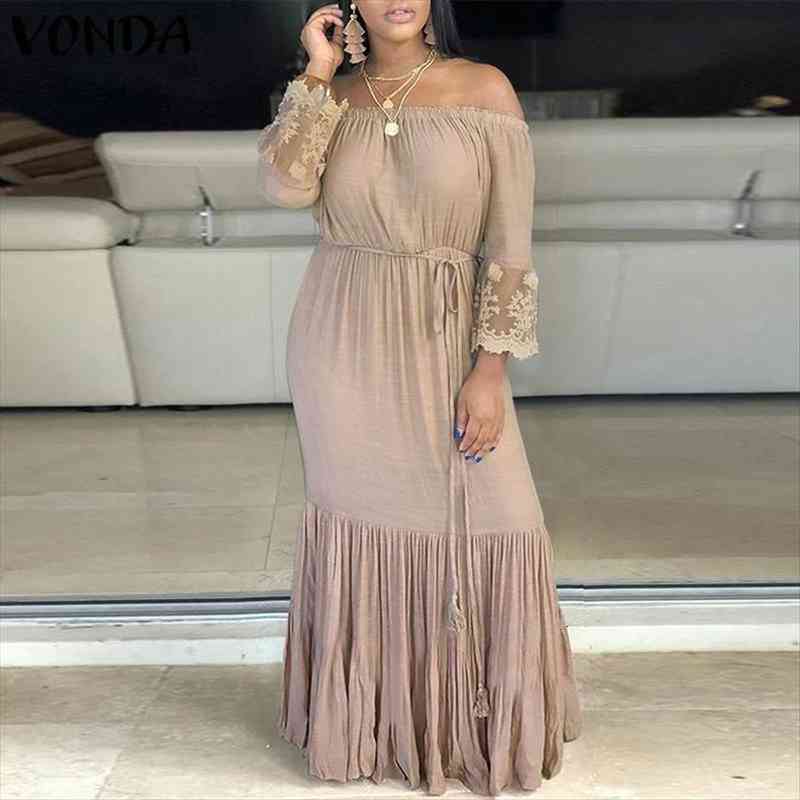 summer party long off womens dresses the shoulder sundress beach holiday bohemian vestidos, Black;gray
summer party long off womens dresses the shoulder sundress beach holiday bohemian vestidos, Black;gray