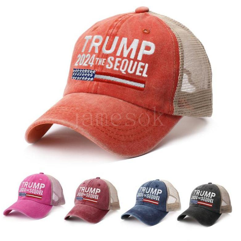 Donald Trump 2024 Baseball Cap Patchwork Washed Distressed Outdoor Sports Embroidered Trumps The Sequel Mesh Hats DD200, Multi
Donald Trump 2024 Baseball Cap Patchwork Washed Distressed Outdoor Sports Embroidered Trumps The Sequel Mesh Hats DD200, Multi