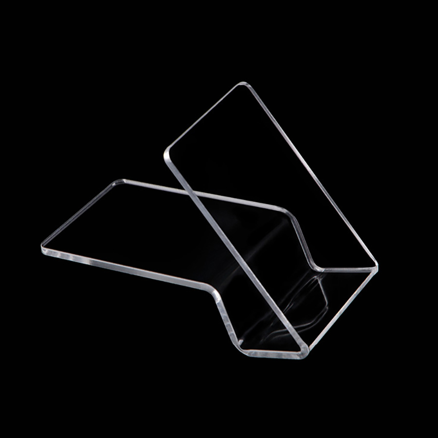 Laser-cut Transparent Acrylic Display Stands Mounts Clear Countertops Show Racks Universal Holders with Protective Films for Batteries and up to 6 Inc