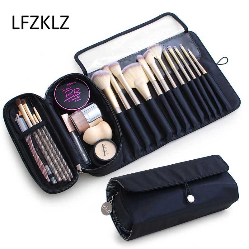 Professional Makeup Brush Foundation Eye Shadows Lipsticks Powder Make Up Brushes Tool Bag Pincel Maquiagem Kit Cosmetic Bags & Cases