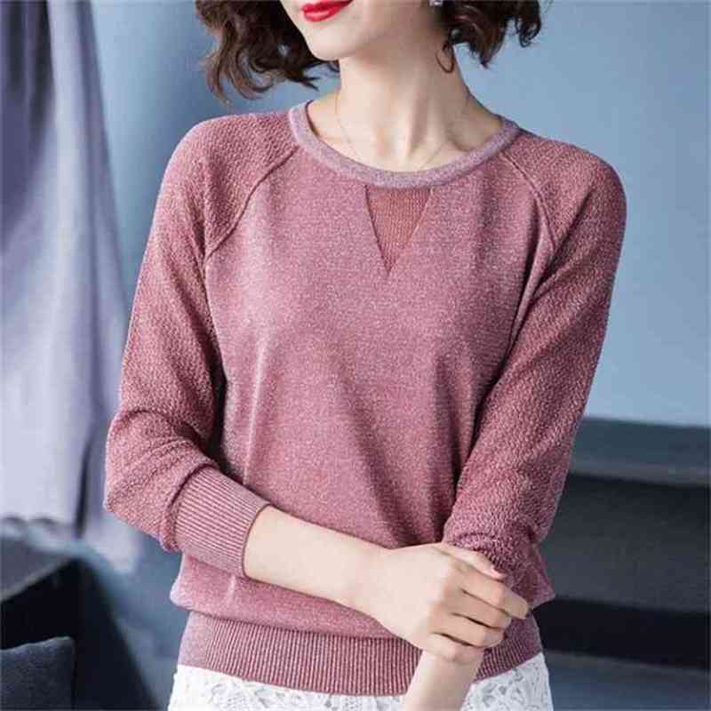 Tops Womens Pullover Spring Autumn Basic Blouse Shirts Ladies Long Sleeve Casual Pullovers Arrival Elastic Women 210719, Black
Tops Womens Pullover Spring Autumn Basic Blouse Shirts Ladies Long Sleeve Casual Pullovers Arrival Elastic Women 210719, Black