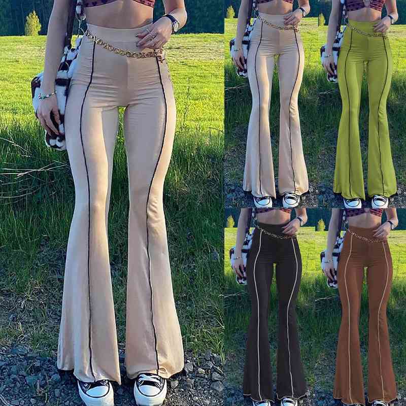 autumn womens fashion high waist flared pants solid color youth cool girls high waist flat 90s retro harajuku bottoms, Black;white
autumn womens fashion high waist flared pants solid color youth cool girls high waist flat 90s retro harajuku bottoms, Black;white