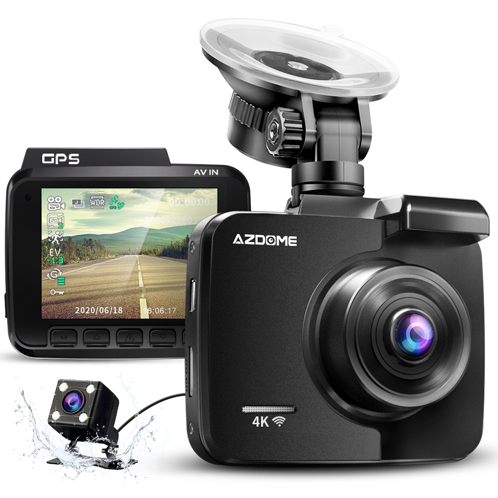4K Built in GPS WiFi Car DVR Recorder Dash Cam Dual Lens Vehicle Rear View Camera Camcorder Night Vision Dashcam (Retail)
4K Built in GPS WiFi Car DVR Recorder Dash Cam Dual Lens Vehicle Rear View Camera Camcorder Night Vision Dashcam (Retail)