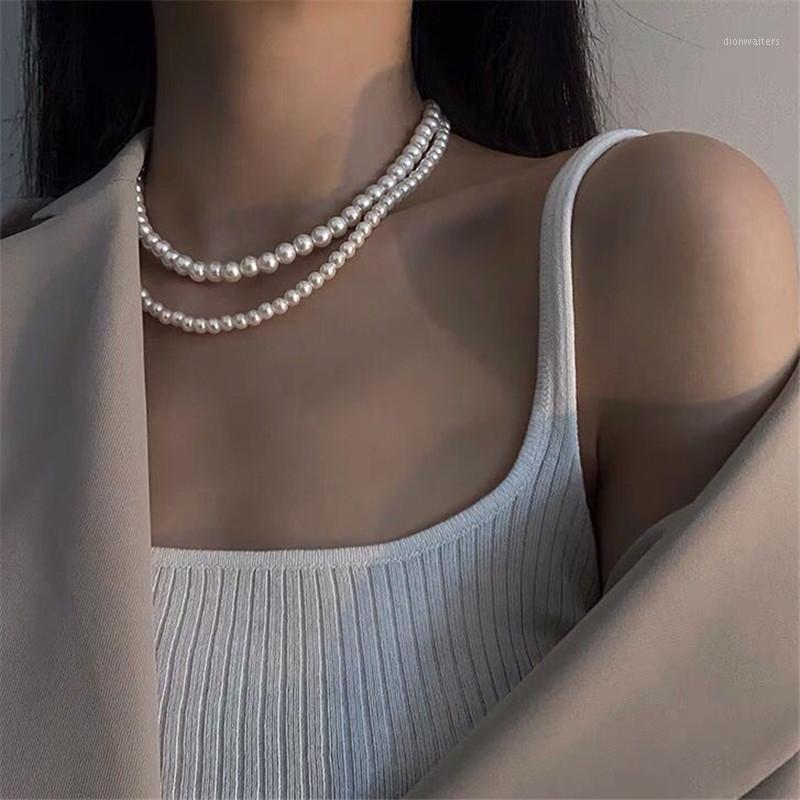 Chains Elegant Stacking Natural Shell Pearl Strand Choker Necklace For Women Girls Statement Jewelry Accessoies 
Chains Elegant Stacking Natural Shell Pearl Strand Choker Necklace For Women Girls Statement Jewelry Accessoies