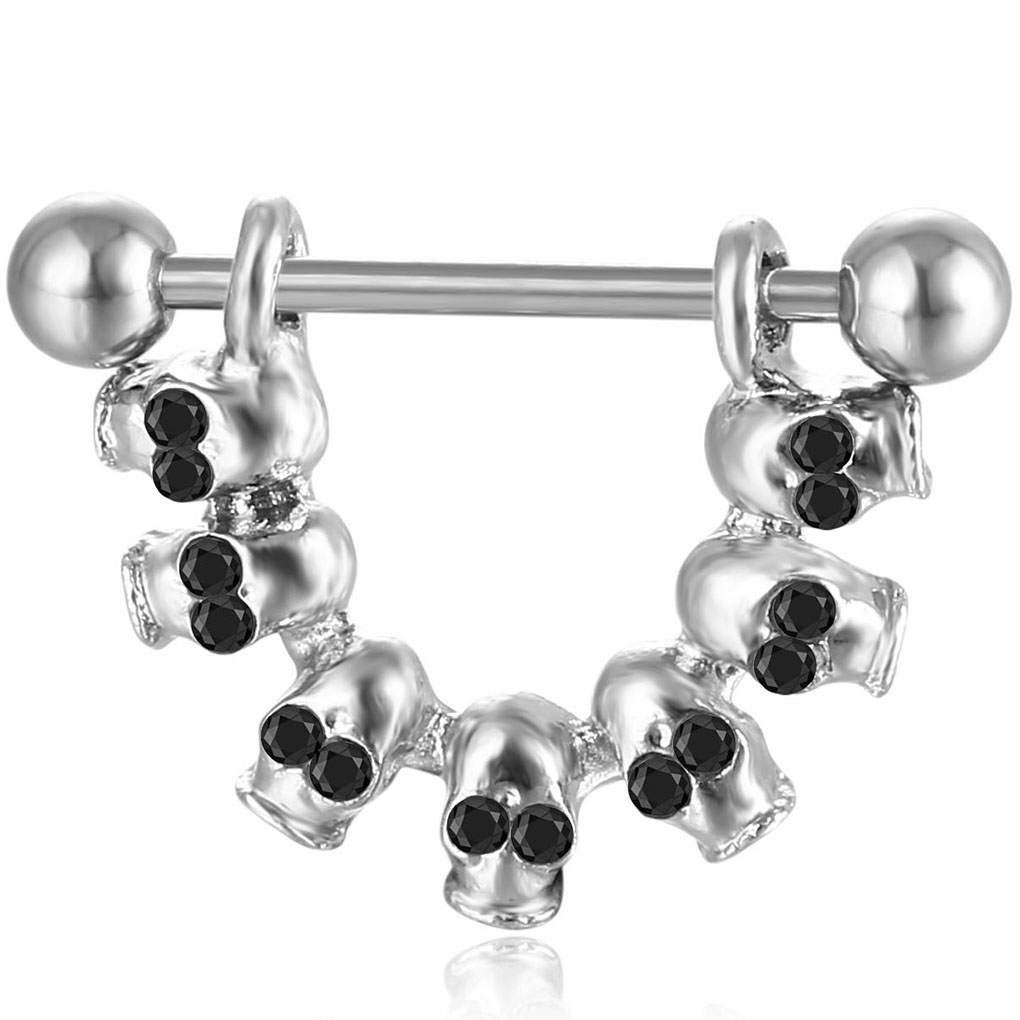 D0652-2 ( 2 colors )Black Skull Styles Nipple Black color Navel Belly Button Ring piercing body jewlery 1.6*11*5/8 belly ring Body Jewelry
D0652-2 ( 2 colors )Black Skull Styles Nipple Black color Navel Belly Button Ring piercing body jewlery 1.6*11*5/8 belly ring Body Jewelry