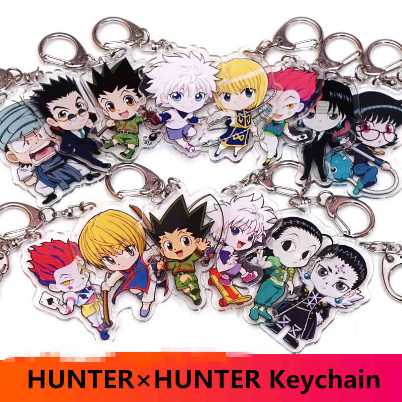 HUNTER x HUNTER Anime Killua Zoldyck Kurapika Key Chains Two-sided Keychain Cosplay Acrylic Pendant Keyring
HUNTER x HUNTER Anime Killua Zoldyck Kurapika Key Chains Two-sided Keychain Cosplay Acrylic Pendant Keyring