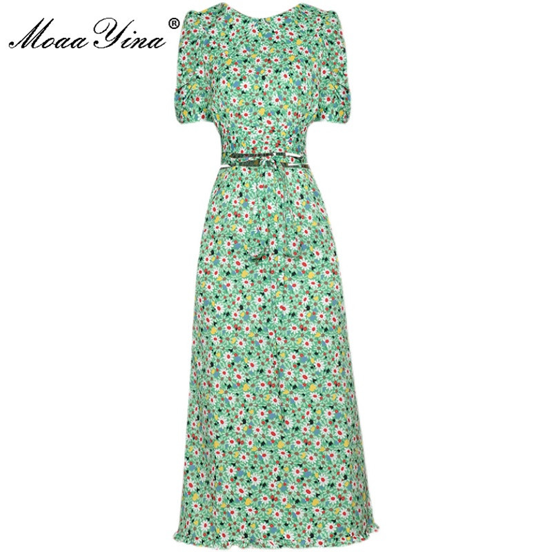 Fashion Designer Summer High waist Midi Skirt Sets Women' Short sleeve Floral print Top and Skirts Two Pieces Suit 210524, Green
Fashion Designer Summer High waist Midi Skirt Sets Women' Short sleeve Floral print Top and Skirts Two Pieces Suit 210524, Green