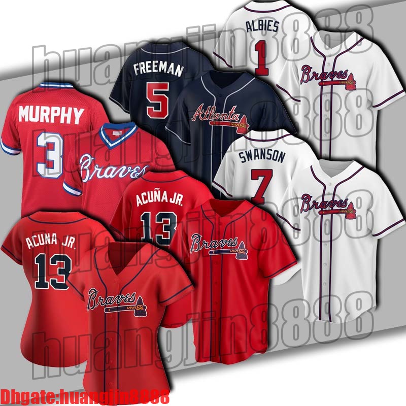 Braves 13 Ronald Acuna Jr Jersey Atlanta 5 Freddie Freeman 1 Ozzie Albies Jersey Dansby Swanson Max Fried Guillermo Heredia Abraham Almonte zxfv, Man custom size m-xxxl
Braves 13 Ronald Acuna Jr Jersey Atlanta 5 Freddie Freeman 1 Ozzie Albies Jersey Dansby Swanson Max Fried Guillermo Heredia Abraham Almonte zxfv, Man custom size m-xxxl