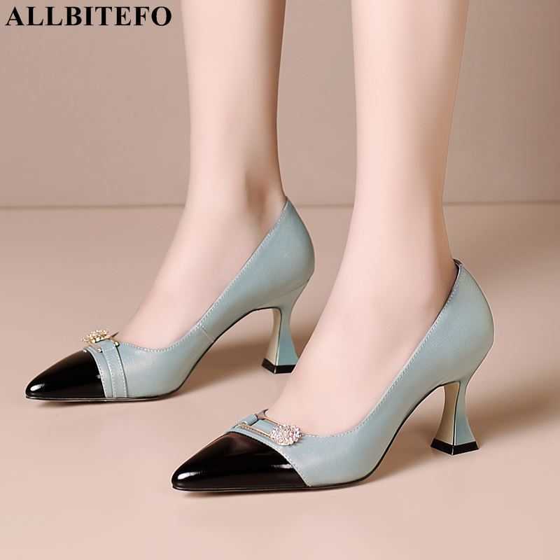 ALLBITEFO autumn/spring full genuine leather sexy high heel shoes mixed colors women high heels shoes office ladies shoes 210611, As picture
ALLBITEFO autumn/spring full genuine leather sexy high heel shoes mixed colors women high heels shoes office ladies shoes 210611, As picture