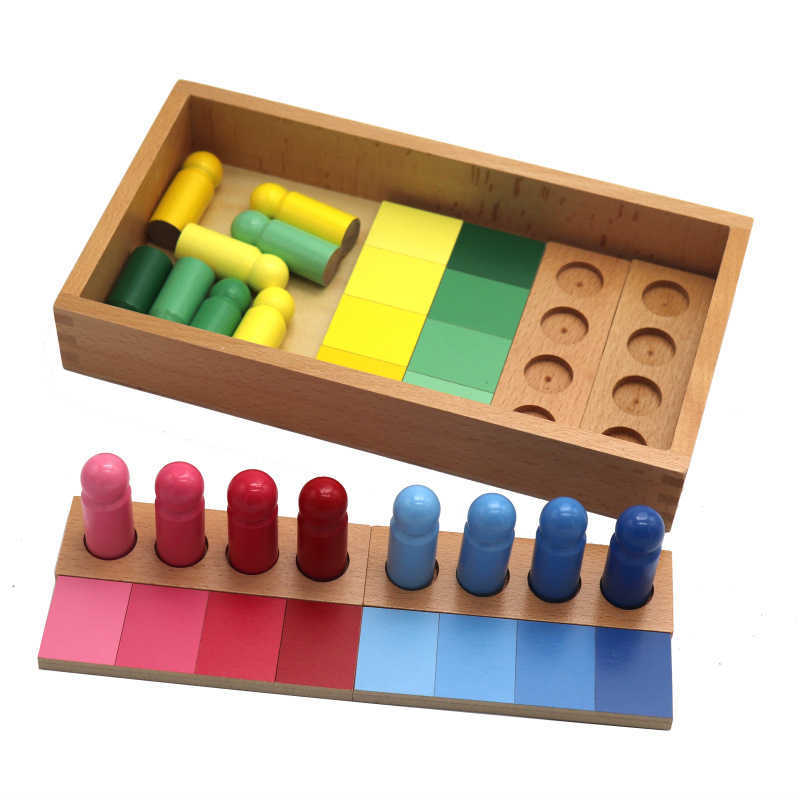 

Baby Toys Montessori Color Resemblance Sorting Task Wooden Sensory Toys for Children Early Learning Color Corresponds Blocks Toy 210607
