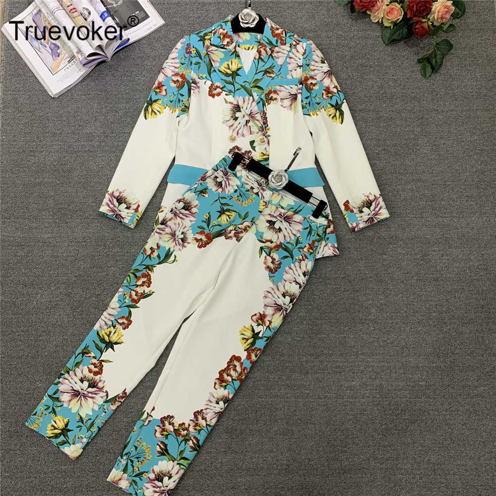 Truevoker Ladies' High Street Two Pieces Sets Full Sleeve Colourful Floral Printed Blazer + Pant Suit Party ets 210602, Multi
Truevoker Ladies' High Street Two Pieces Sets Full Sleeve Colourful Floral Printed Blazer + Pant Suit Party ets 210602, Multi