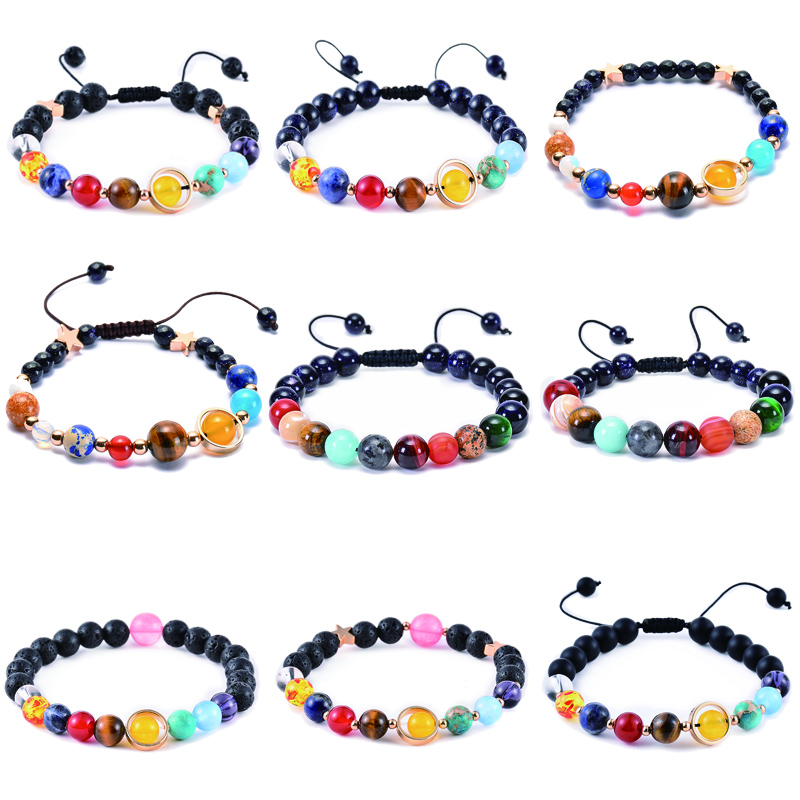 designer natural blue sandstone eight planets bracelet party favor wholesale universe galaxy solar system planetary bracelets in stock
designer natural blue sandstone eight planets bracelet party favor wholesale universe galaxy solar system planetary bracelets in stock