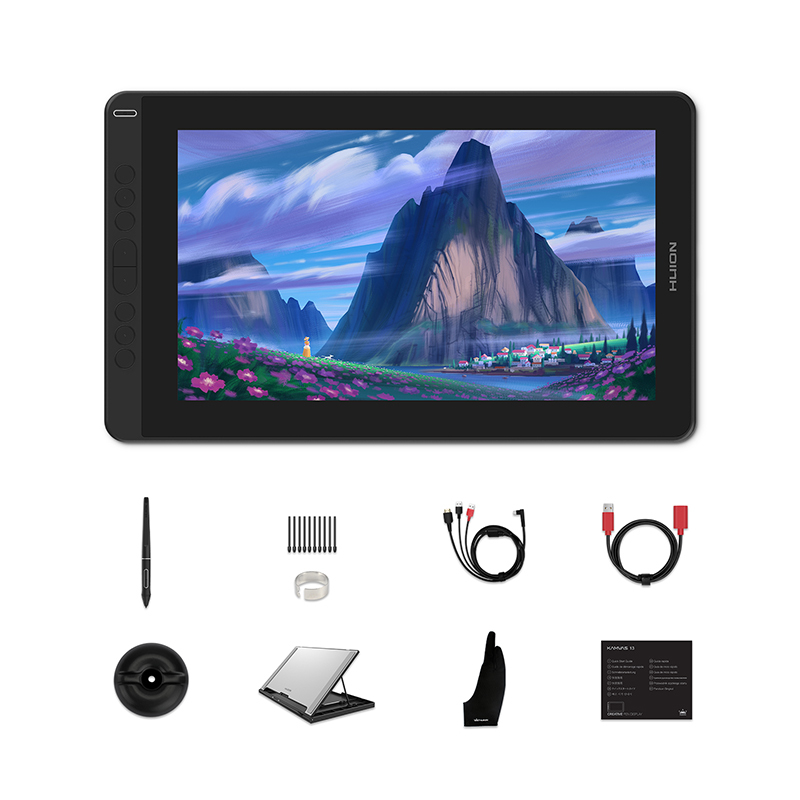 Huion Kamvas 13 8192 Graphic Tablet 120% sRGB Pen Display Drawing Monitor Battery- stylus Android Windows macOS
Huion Kamvas 13 8192 Graphic Tablet 120% sRGB Pen Display Drawing Monitor Battery- stylus Android Windows macOS