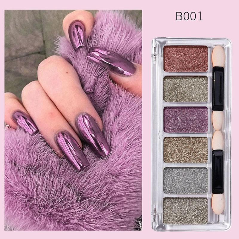 Nail Art Kits 6 Colors Holographic Powder On Nails Glitter Chrome DIP Gel Polish For Manicure Pigment
Nail Art Kits 6 Colors Holographic Powder On Nails Glitter Chrome DIP Gel Polish For Manicure Pigment