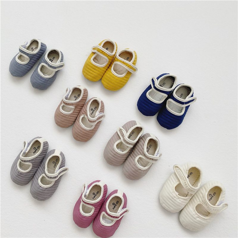 Melario Toddler Baby Girls First Walkers Hook & Loop Girls Boys Cute Shoes Newborn Baby Spring Autumn Soft Infant Shoes 210412