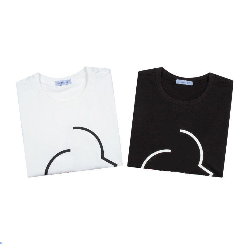 Monclair Men's t shirt High quality black with white dislocation badge mens and womens printed round collar casual tshirt, White;black
Monclair Men's t shirt High quality black with white dislocation badge mens and womens printed round collar casual tshirt, White;black