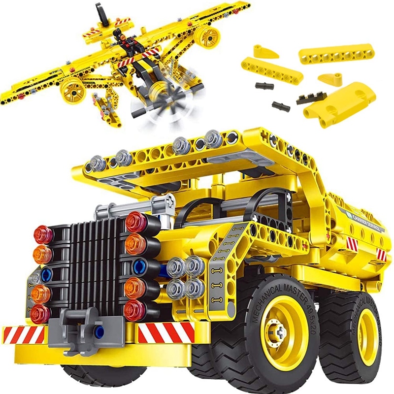 Vehicle Toys Building Toy for Boys 8-12 - Dump Truck or Airplane 2 in 1 Construction Engineering Kit Gift (361pcs)
Vehicle Toys Building Toy for Boys 8-12 - Dump Truck or Airplane 2 in 1 Construction Engineering Kit Gift (361pcs)