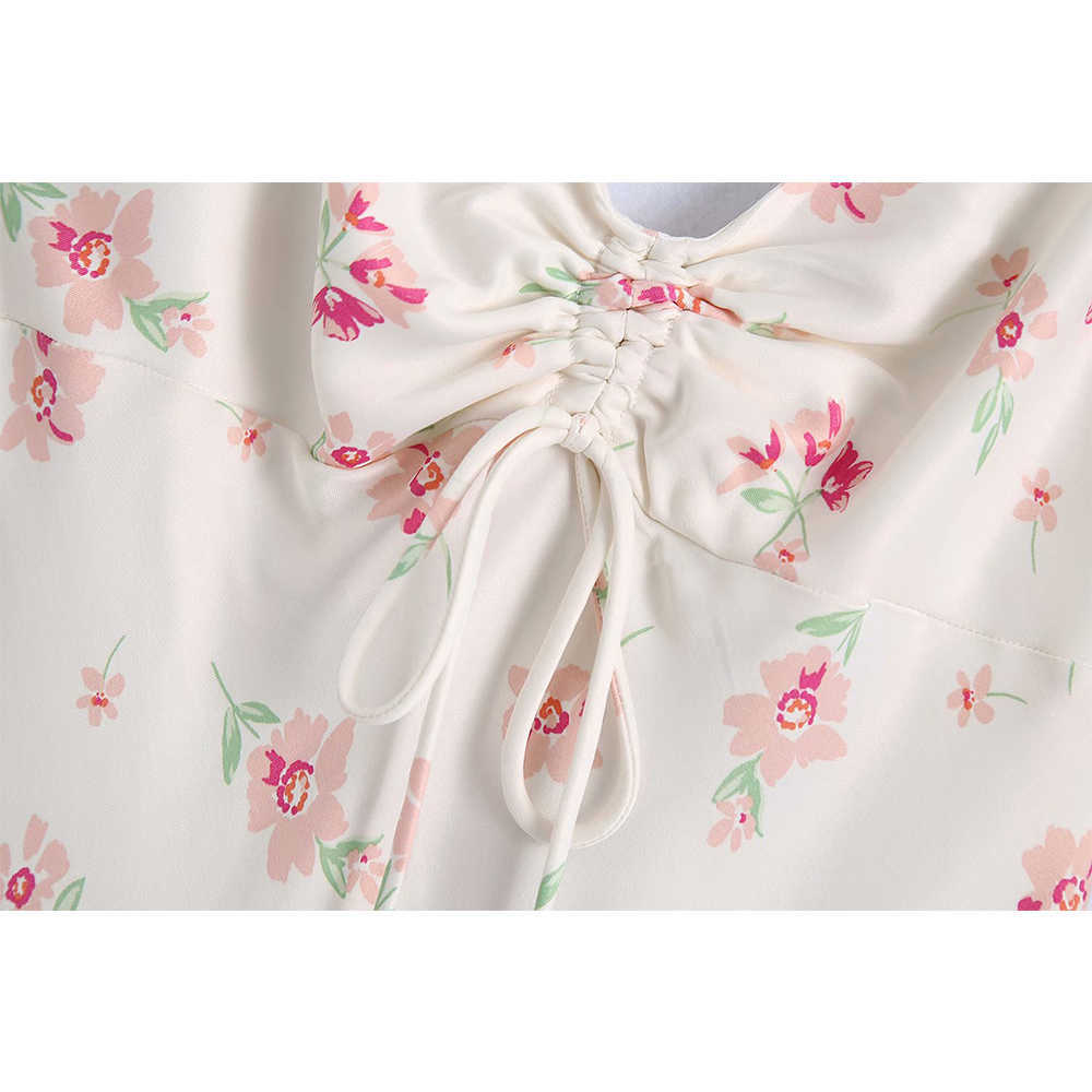 Summer Dress Women Backless Elegant Casual Fashion Chic Lady Woman Slip Maxi Dress Floral Sundress 210709