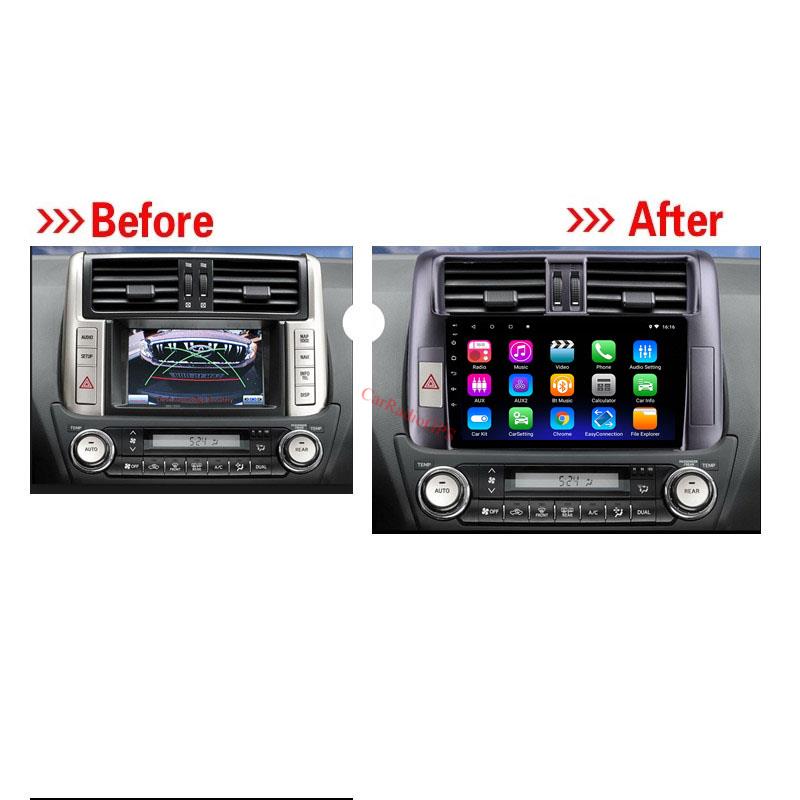 Auto Car DVD Player for Toyota Prado 150 2010-2013 with Screen Touch Music USB AUX support DAB SWC 9 inch OEM Android 10