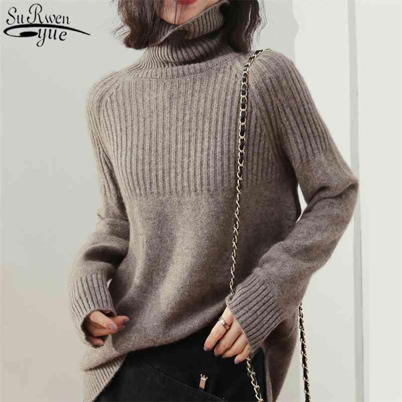 Long Sleeve Women's Sweater Solid Warm Thick Knitwear Winter Clothes Women Elegant Wild Pullover Women Turtleneck 11123 210518, Apricot
Long Sleeve Women's Sweater Solid Warm Thick Knitwear Winter Clothes Women Elegant Wild Pullover Women Turtleneck 11123 210518, Apricot