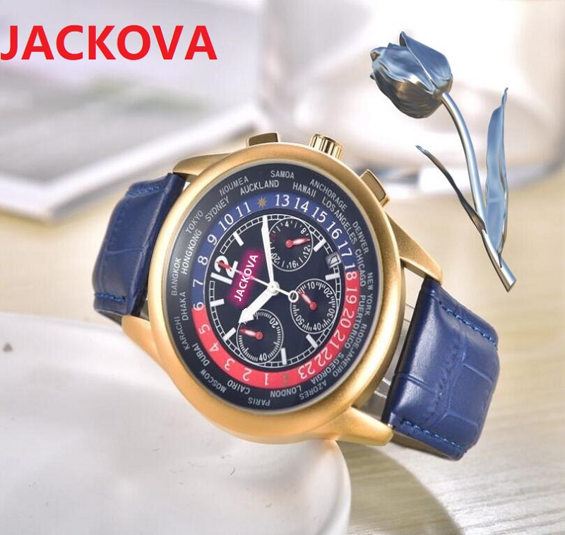 Gentalmen Genuine Leather Men watches 44mm Subdials Work Quartz Movement Brown Black Blue Leather Watch auto date Famous classic designer style Wristwatch Reloj, As pic
Gentalmen Genuine Leather Men watches 44mm Subdials Work Quartz Movement Brown Black Blue Leather Watch auto date Famous classic designer style Wristwatch Reloj, As pic