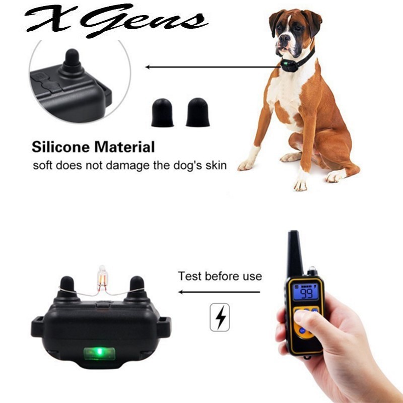 800yd Electric remote Dog Training Collar Waterproof Rechargeable LCD Display for All Size beep Shock Vibration mode 40off7539247