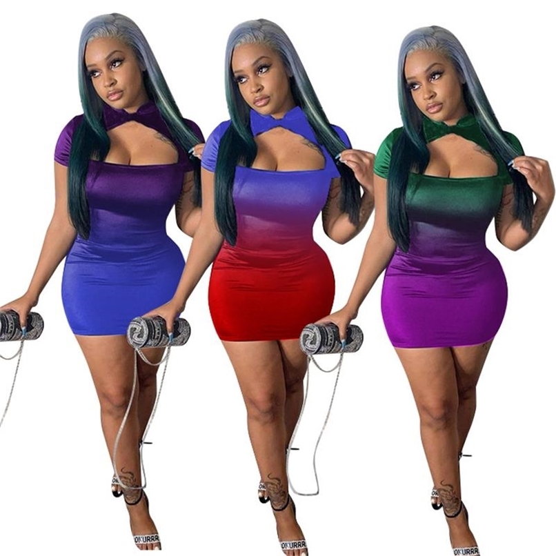 Nightclub Women Gradient Ramp Dress Summer Slimming Waist Short Sleeves Bust Hollow Out Sexy Lady Bodycon Mini Dresses 210525, Red
Nightclub Women Gradient Ramp Dress Summer Slimming Waist Short Sleeves Bust Hollow Out Sexy Lady Bodycon Mini Dresses 210525, Red