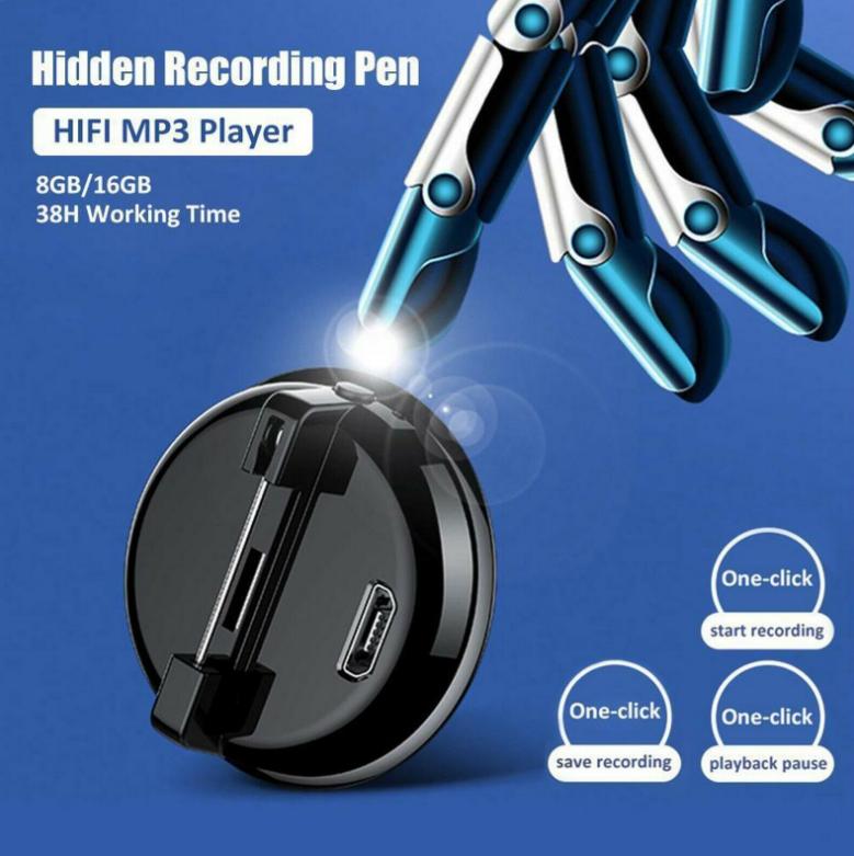 Digital Voice Recorder Mini Micro Brooch Sound Professional Long Distance MP3 Player Dictaphone 8/32GB
Digital Voice Recorder Mini Micro Brooch Sound Professional Long Distance MP3 Player Dictaphone 8/32GB