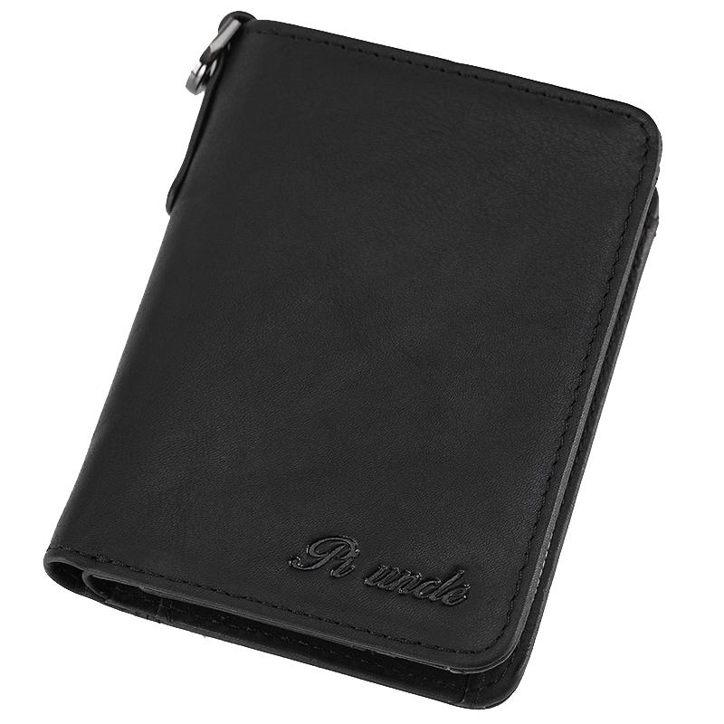 Wallets PI UNCLE Card Holder Ladies Leather Clutch Bag Men Short Wallet Multi-Card ID Anti-Theft Brush Fashion Case